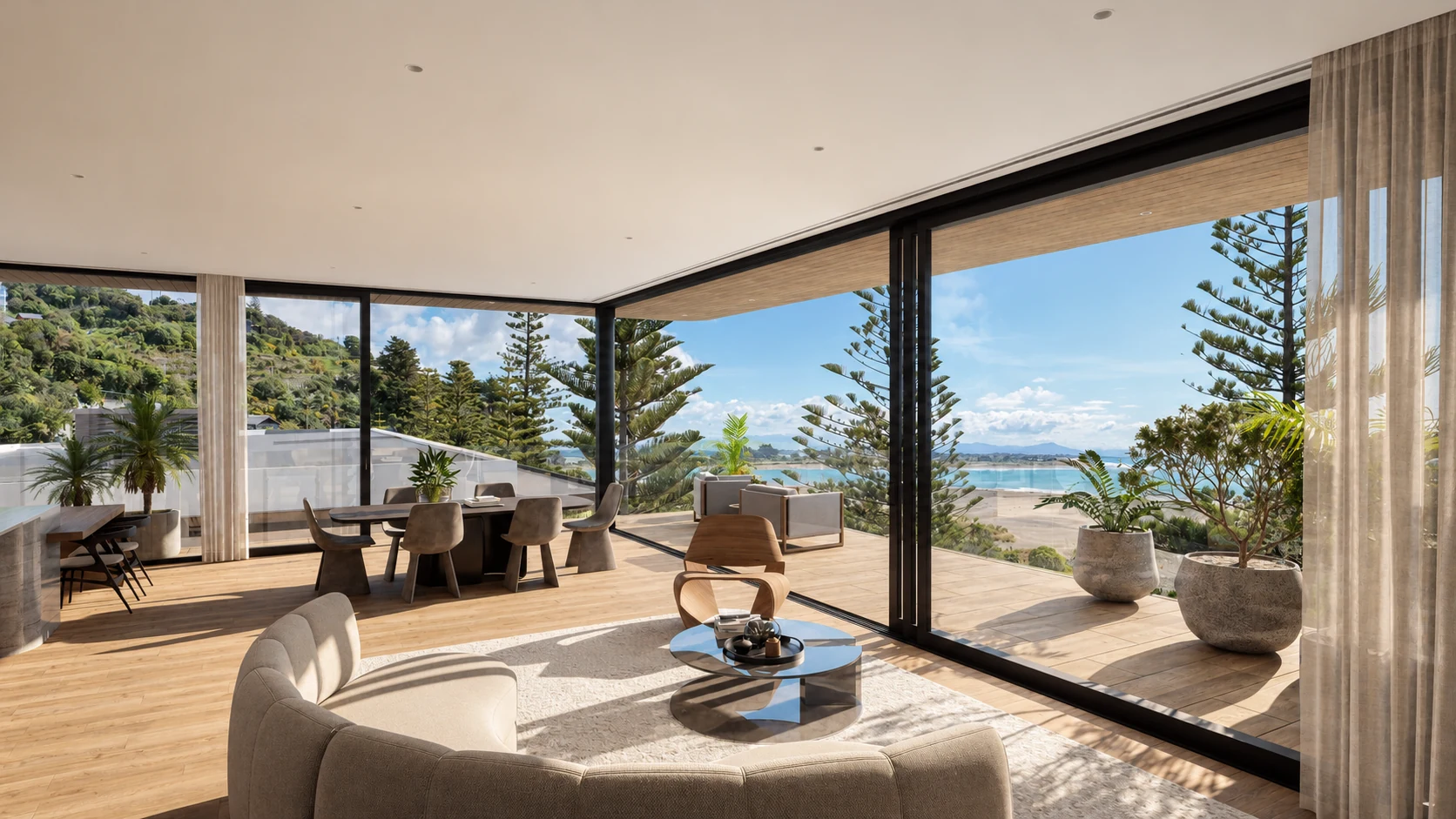 Living room — architectural visualisation