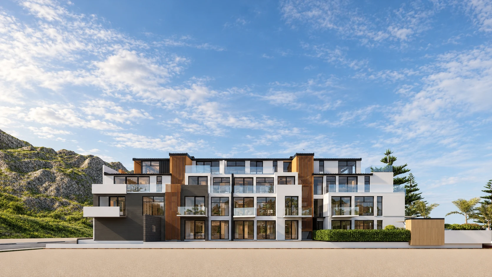 Side view — architectural visualisation